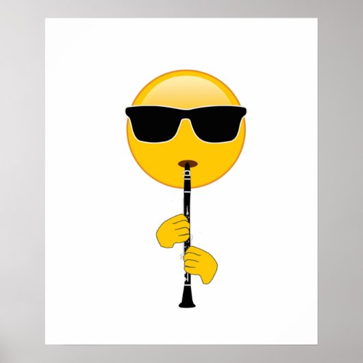 Emoji Plays Clarinet Poster (Voorkant)
