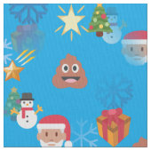 Emoji poep kerststof stof (Close Up)