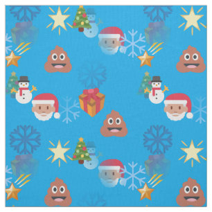 Emoji poep kerststof stof