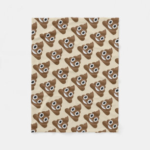 Emoji Poo Fleece Deken