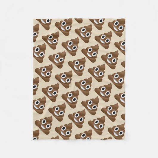 Emoji Poo Fleece Deken (Voorkant)