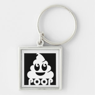 Emoji Poo Square Sleutelhanger