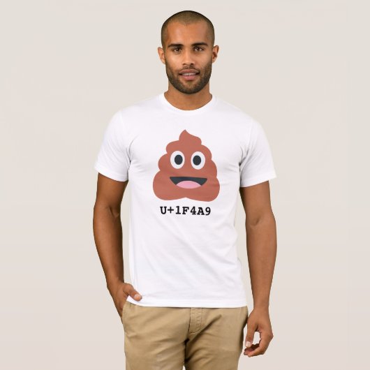 Emoji Poo T-shirt (Voorkant volledig)