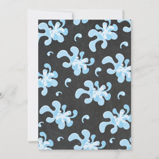 Emoji Pool Party Verjaardag Kaart (Achterkant)