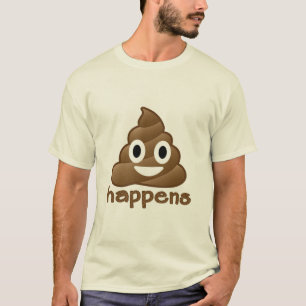 Emoji Poop gebeurt T-shirt