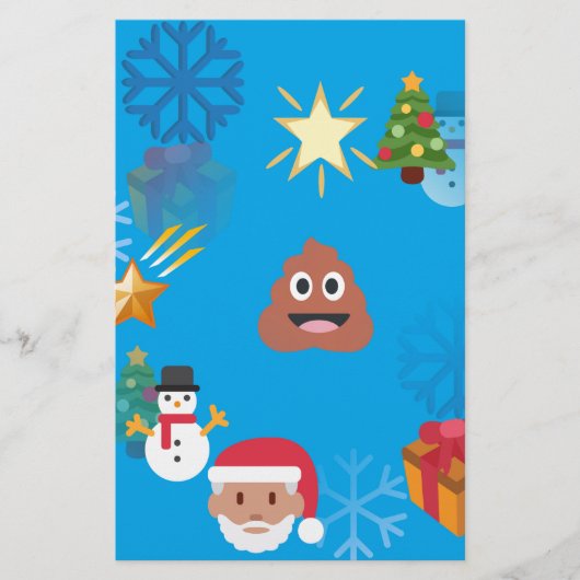 emoji poop kermas briefpapier (Voorkant)