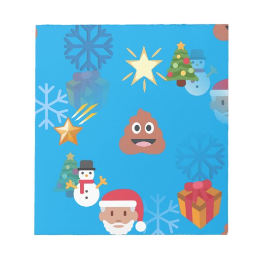 emoji poop kermas notitieblok (Voorkant)