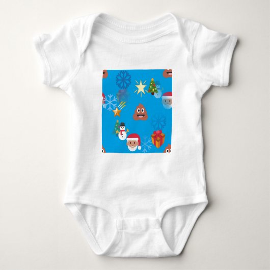 emoji poop kermas romper (Voorkant)