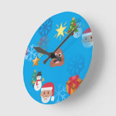 emoji poop kermas ronde klok (Hoek)