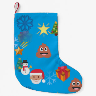 emoji poop kerst xmas - opslag kleine kerstsok