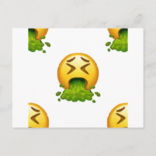 emoji puking briefkaart (Voorkant)