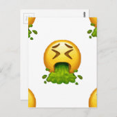 emoji puking briefkaart (Voorkant / Achterkant)
