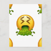 emoji puking briefkaart (Voorkant)