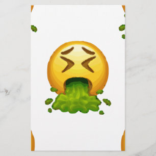 emoji puking briefpapier