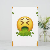 emoji puking briefpapier (Staand voorkant)