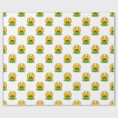 emoji puking cadeaupapier (Vlak)
