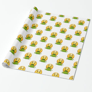 emoji puking cadeaupapier
