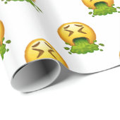emoji puking cadeaupapier (Rol Hoek)