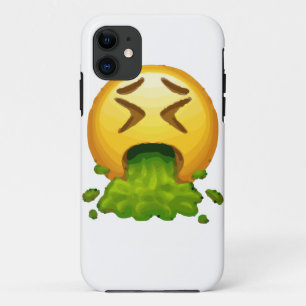 emoji puking iPhone 11 hoesje