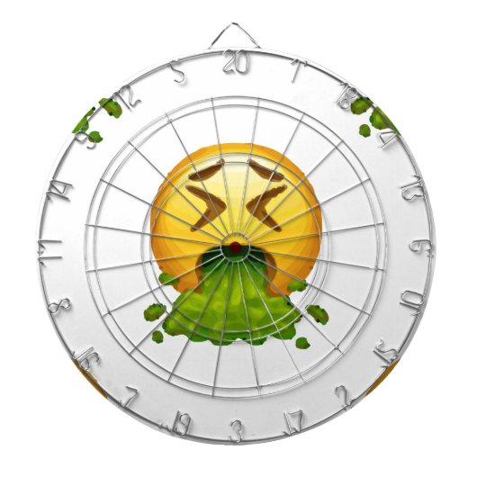 emoji puking dartbord (Voorkant)