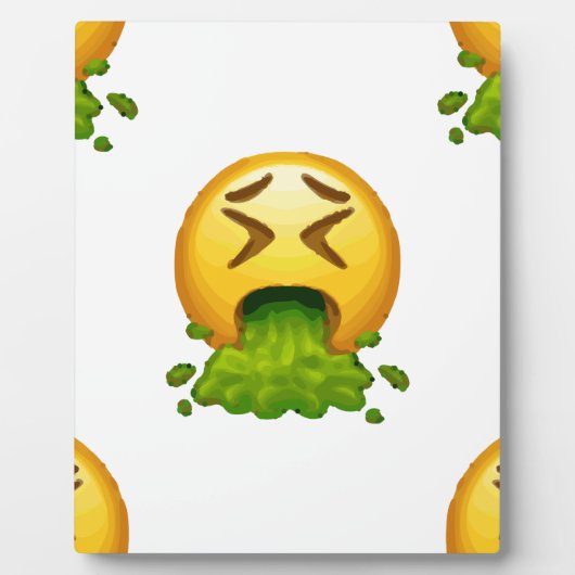 emoji puking fotoplaat (Voorkant)