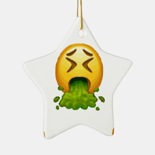 emoji puking keramisch ornament (Rechts)