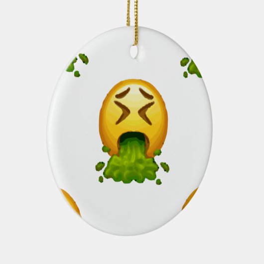 emoji puking keramisch ornament (Rechts)