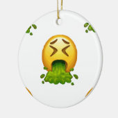 emoji puking keramisch ornament (Links)