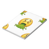 emoji puking notitieblok (Linkerzijde)