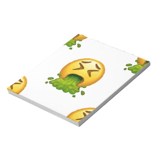 emoji puking notitieblok (Linkerzijde)