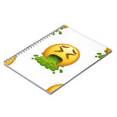 emoji puking notitieboek (Linkerzijde)