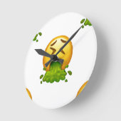 emoji puking ronde klok (Hoek)