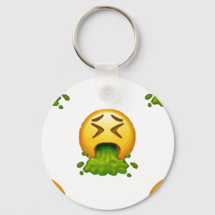 emoji puking sleutelhanger