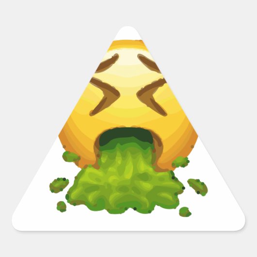 emoji puking sticker (Voorkant)