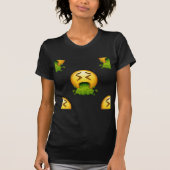 emoji puking t-shirt (Voorkant)