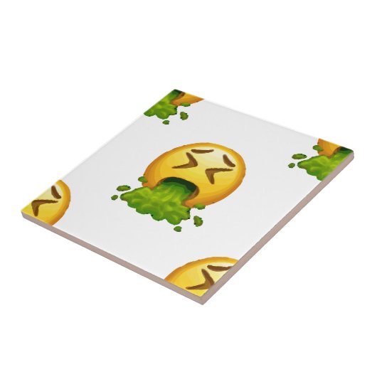 emoji puking tegeltje (Zijkant)