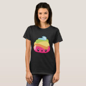 Emoji Raimbow Poop! T-shirt (Voorkant volledig)