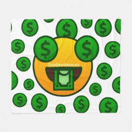 Emoji Razernij Fleece Deken