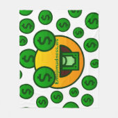 Emoji Razernij Fleece Deken (Voorkant)