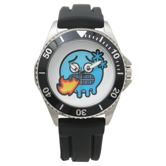 Emoji Razernij Horloge (Voorkant)