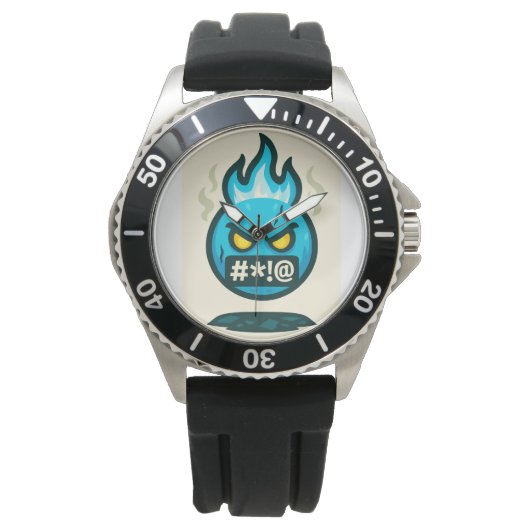 Emoji Razernij Horloge (Voorkant)