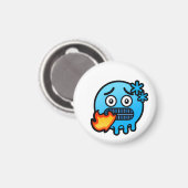 Emoji Razernij Magneet (Voorkant / Achterkant)