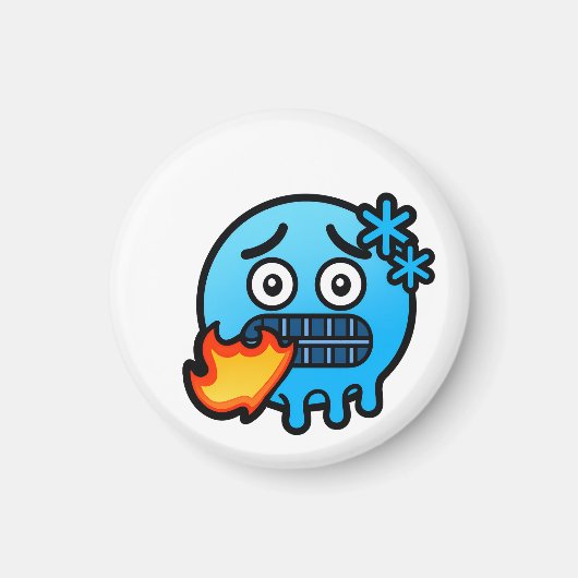 Emoji Razernij Magneet (Voorkant)