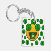 Emoji Razernij Sleutelhanger (Voorkant Links)