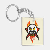 Emoji Razernij Sleutelhanger (Voorkant Links)