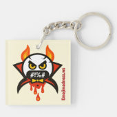 Emoji Razernij Sleutelhanger (Achterkant)
