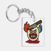 Emoji Razernij Sleutelhanger (Voorkant Links)