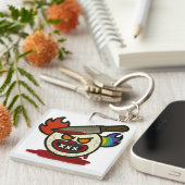 Emoji Razernij Sleutelhanger (Voorkant Rechts)