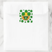 Emoji Razernij Vierkante Sticker (Tas)