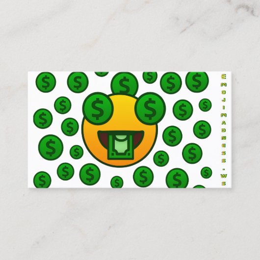 Emoji Razernij Visitekaartje (Voorkant)